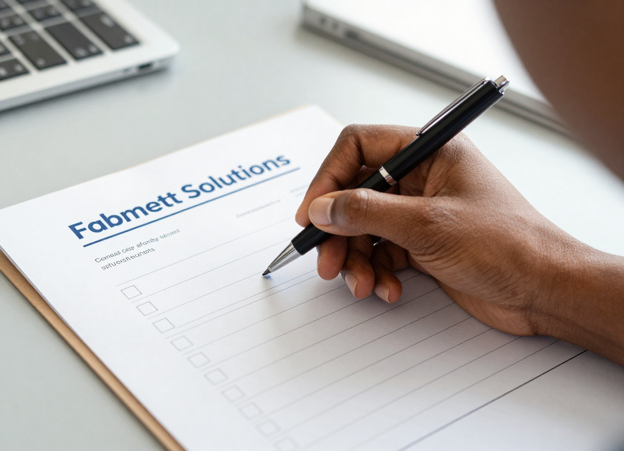 Fabmett Solutions branded quality checklist
